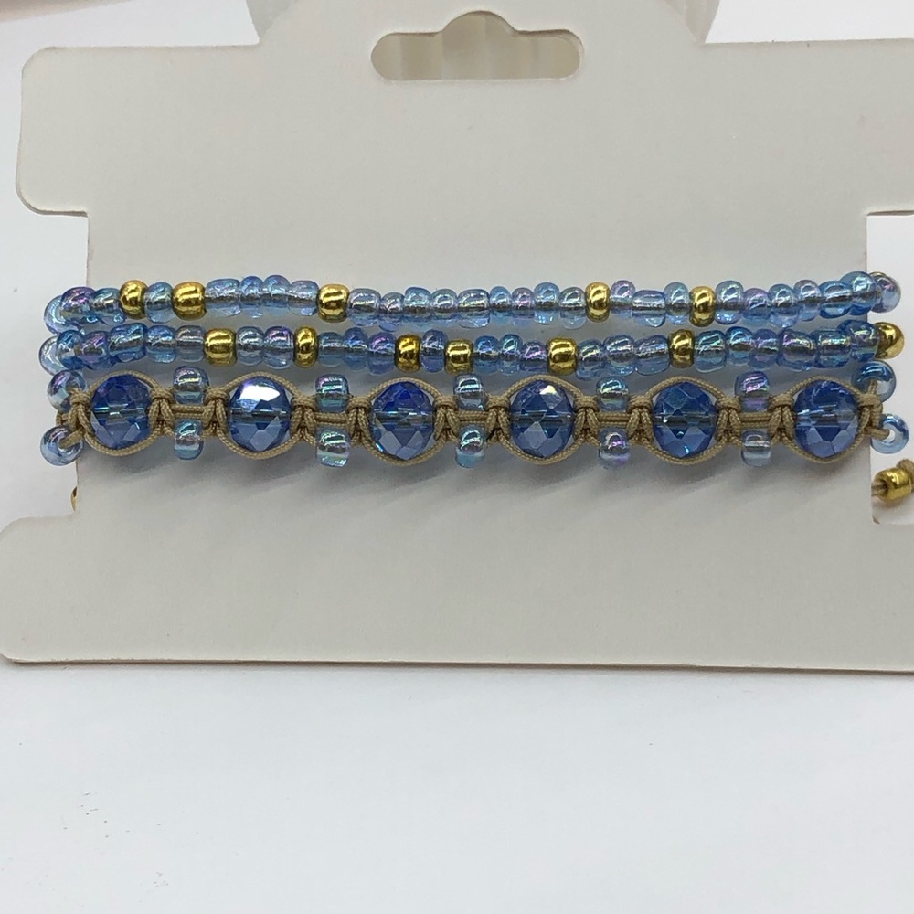 Bracelets adjustable macrame ( set of two)